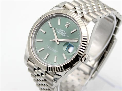 rolex datejust 41 numeri verdi|rolex datejust dial.